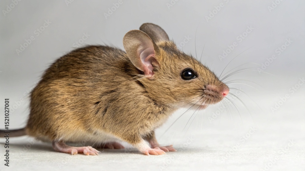 Mus musculus on studio background Mus musculus on studio background