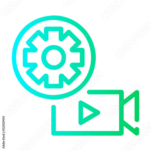settings Line Gradient Icon