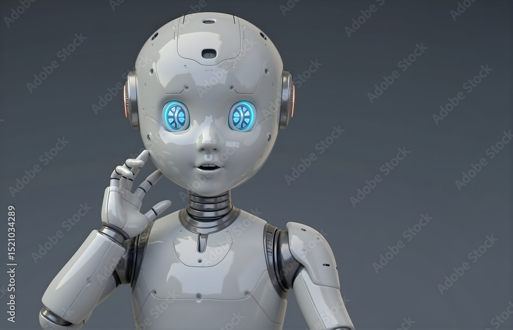 Naklejka premium Smart Robot Image Display