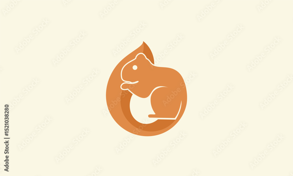 Fototapeta premium Squirrel Logo Design.