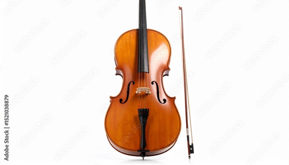 Fototapeta premium violin isolated on white background