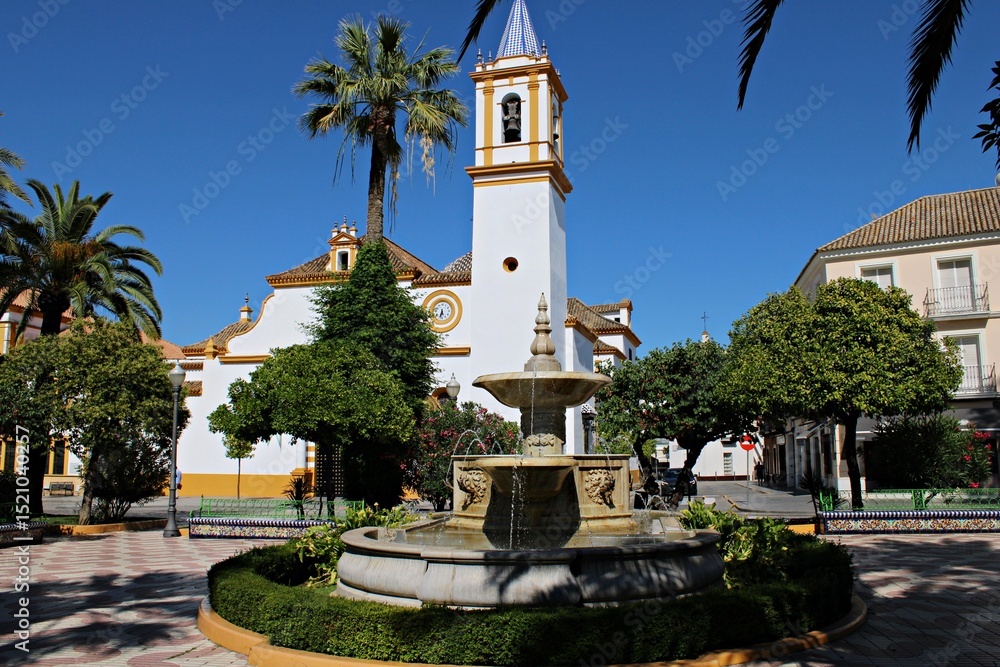 Fototapeta premium Plaza de Los Jardines en Dos Hermanas, Sevilla. España