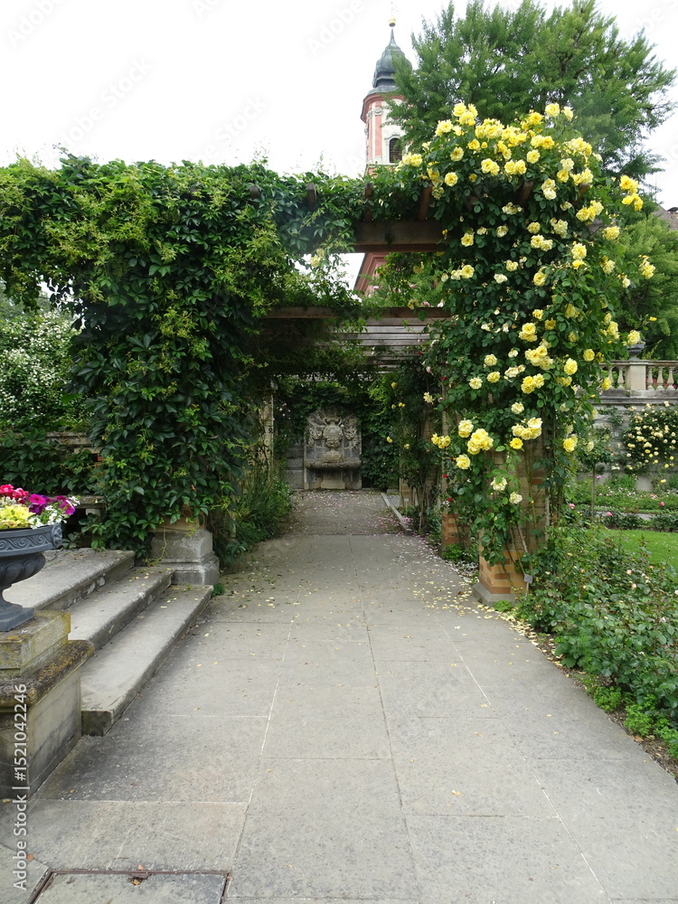 Obraz premium stone path in the garden