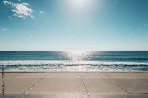 travel promotions, beach resort advertisements, or as a background for design projects focused on nature or minimalism. It conveys themes of peace, simplicity, and natural beauty.