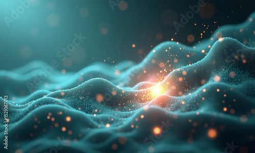 Wallpaper Mural Glowing organic-like neural connections weave across the frame, symbolizing futuristic data exchange. Torontodigital.ca