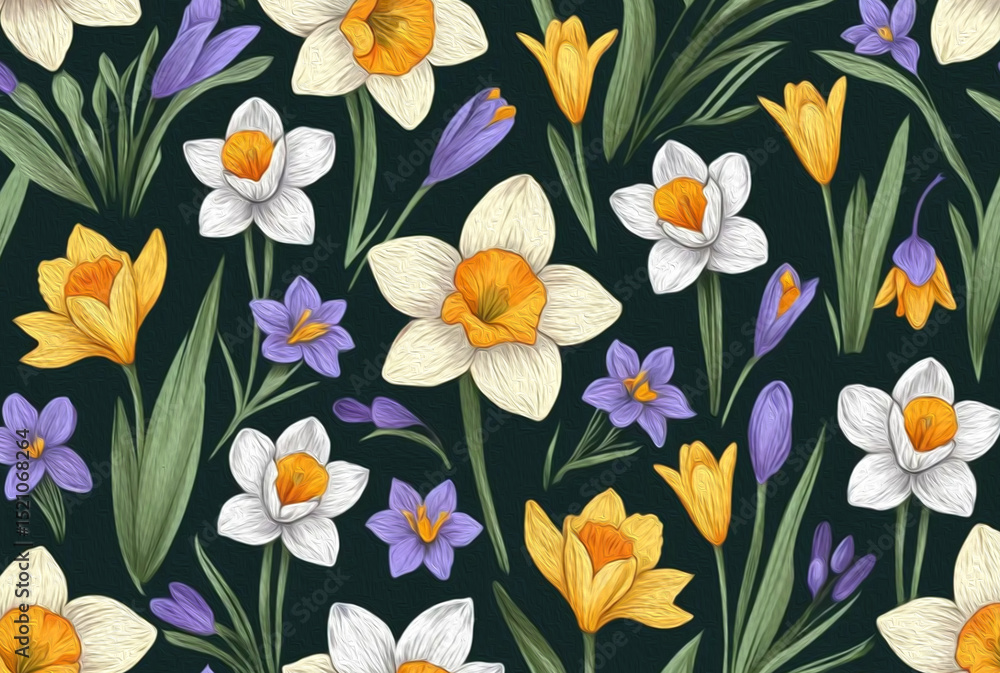 custom made wallpaper toronto digitalOil painting . Artistic brush strokes. Botanical illustration for printing on wall decorations.