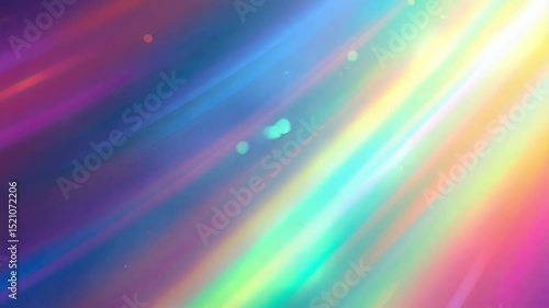Abstract Light Rays and Colorful Gradient Background in Bright Shades of Pink, Blue, and Yellow for Creative Artistic and Design Projects