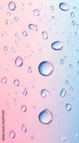 Wallpaper Mural Water Droplets on Gradient Background Torontodigital.ca