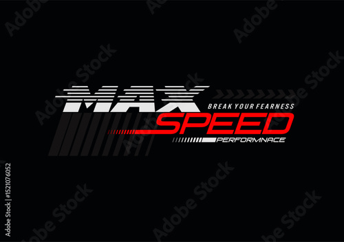 maximum speed racing  vector illustration
