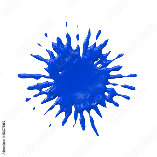 A drop of liquid spread over the surface. Abstract spatter