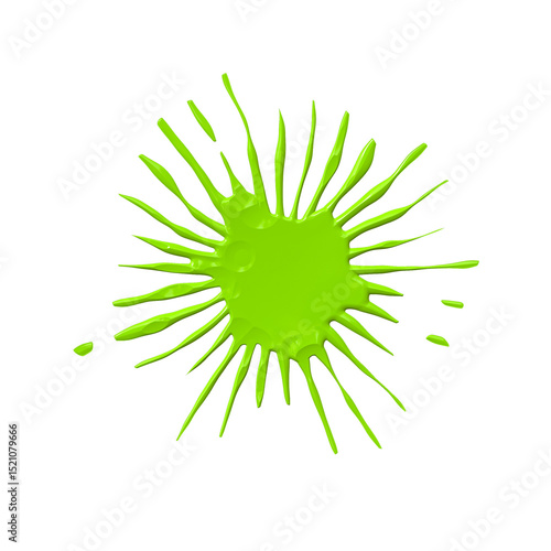 A drop of liquid spread over the surface. Abstract spatter