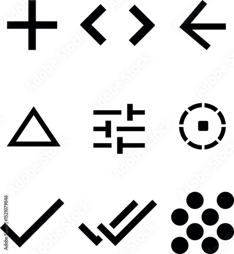 Black and White iconset eps