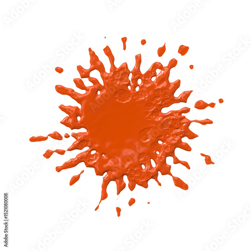 A drop of liquid spread over the surface. Abstract spatter