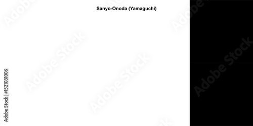 Sanyo-Onoda (Yamaguchi) outline map set