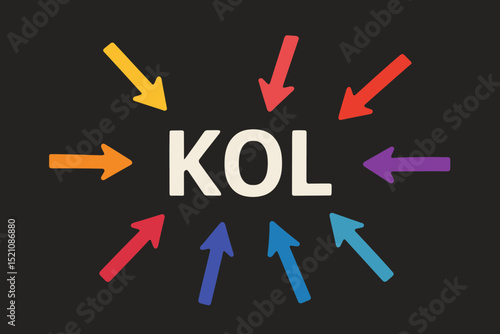 Key Opinion Leader KOL Influence Arrows. Influencer Marketing. Social Media Strategy. Brand Ambassador. Advocate. Online Reputation. Digital Marketing. Recommendation.