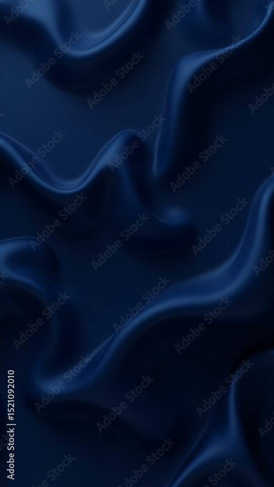 Obraz premium dark blue satin, Abstract dark blue background. Silk_satin. Navy blue