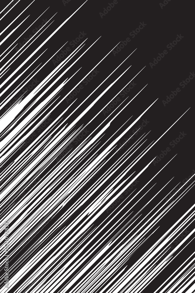 Obraz premium Comic book White radial rays, manga or anime speed lines, zoom and motion effects. Cartoon action background. Pop art style elements. Vector illustration