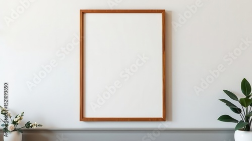 Wall art mockup featuring a modern frame to showcase clean and elegant designs, design, elegant, mockup