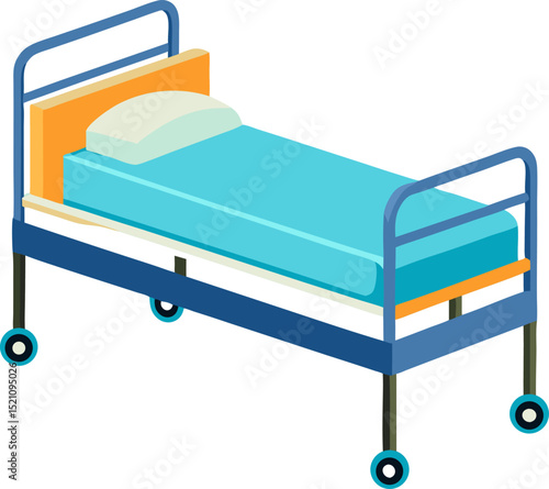 bed in a hospital