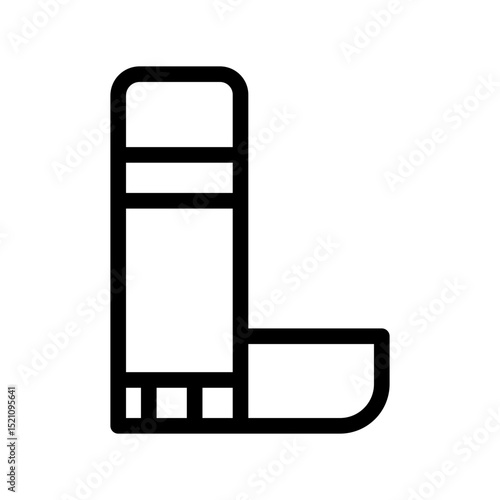glue stick line icon