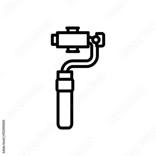 gimbal icon vector, line style icon