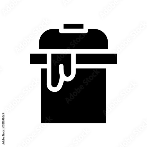 paint bucket glyph icon