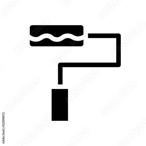 paint roller glyph icon