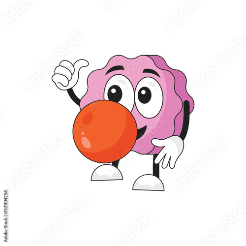 Chewing Gum  Cartoon Character