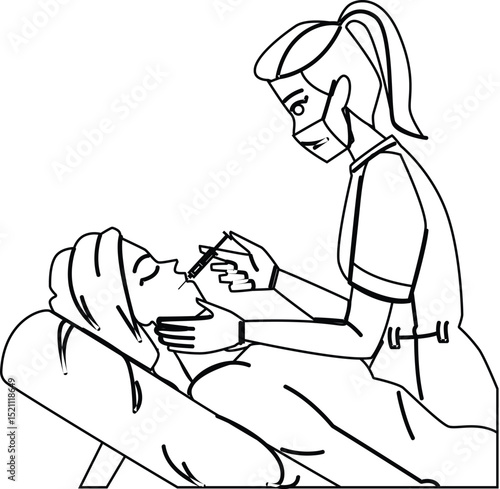 xeomin cosmetic injections vector