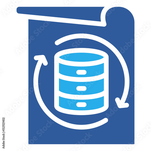 Data Retrieval Blueprint Icon