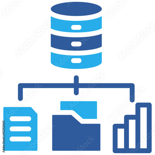 Data Storage Blueprint Icon