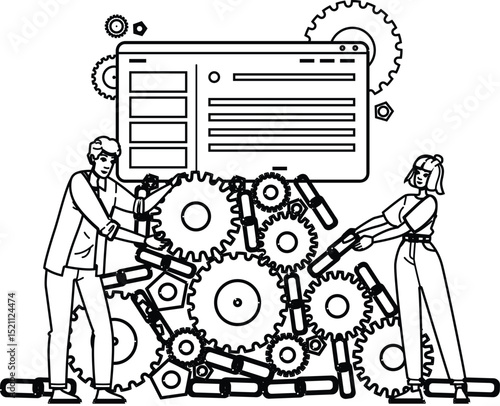 website off page seo vector