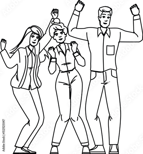 engagement overjoyed employee vector