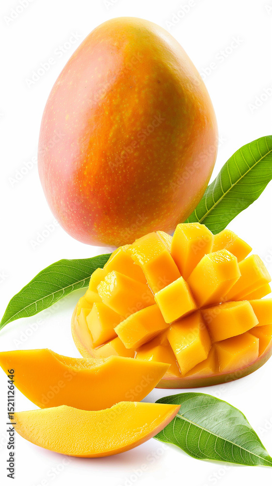 Juicy Mango Fresh, Ripe, and Ready to Eat - Delicious Tropical Fruit Juicy Mango Fresh, Ripe, and Ready to Eat - Delicious Tropical Fruit