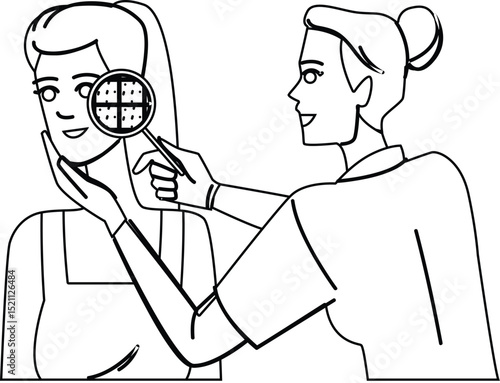 elasticity skin analysis vector