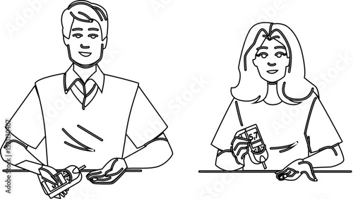 strip blood glucose meter vector