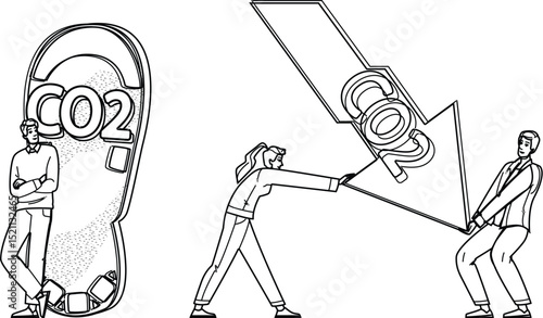 efficiency carbon reduce vector