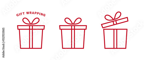 GIFT BOX SET 3 red
