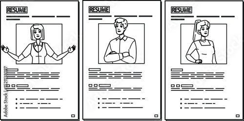 interview employee recruitment vector