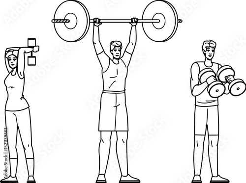 curl fitness exercises arm vector
