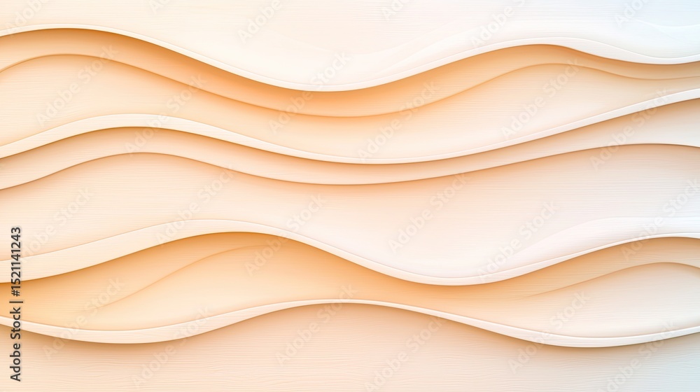 Obraz premium Abstract layers of soft flowing waves create a gentle gradient