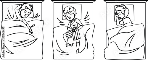 lullaby kid boy sleeping vector