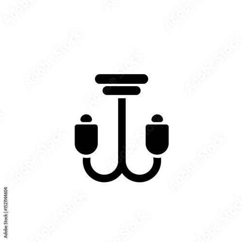 livingroom lamp glyph icon
