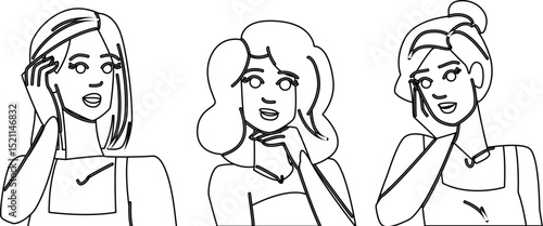 eyeshadow makeup woman vector