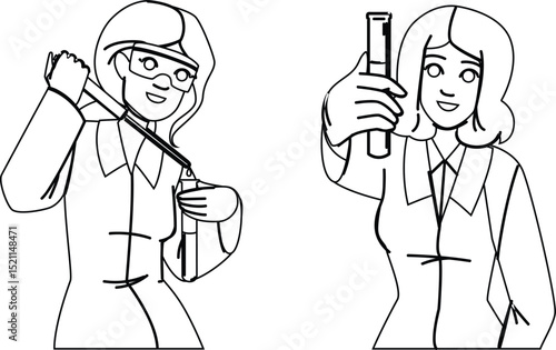 oratory medical researchers lab vector
