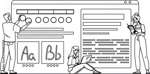ux style guide website vector