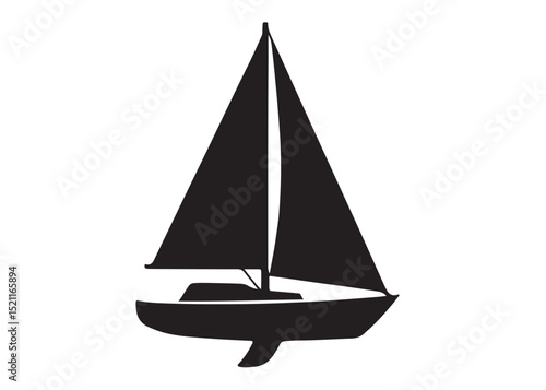 Sail boat logo silhouette vector design, sail boat logo icon silhouette, sailboat sailing ship logo vector illustration, sailboat and sailing ship vector silhouette logo design on white background