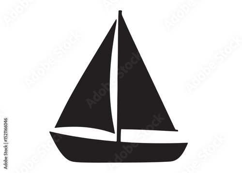 Sail boat logo silhouette vector design, sail boat logo icon silhouette, sailboat sailing ship logo vector illustration, sailboat and sailing ship vector silhouette logo design on white background