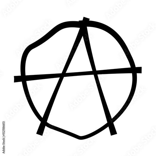 Anarchy symbol icon