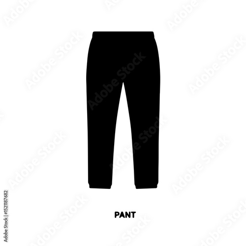 Simple Black Pant Icon